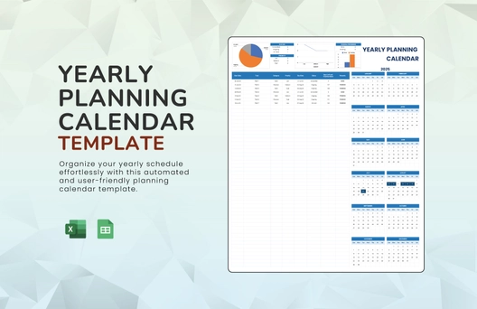 Yearly Planning Calendar Template