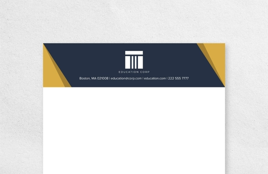 Bilingual School Letterhead Template