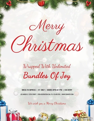 Elegant Christmas Menu Template