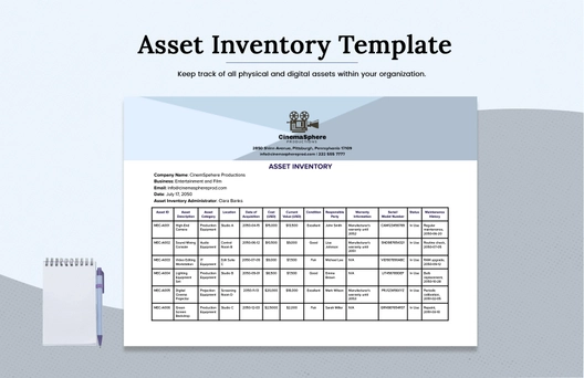 Asset Inventory Template