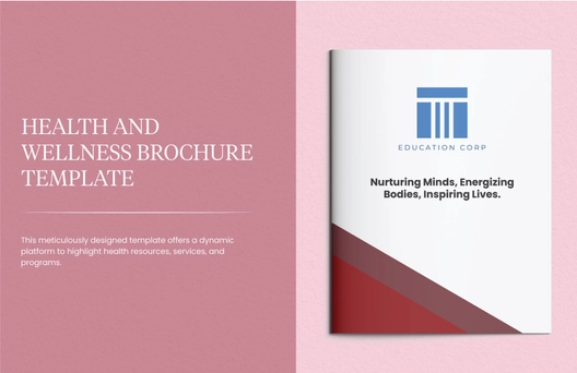 Health and Wellness Brochure Template