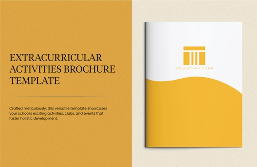 Extracurricular Activities Brochure Template