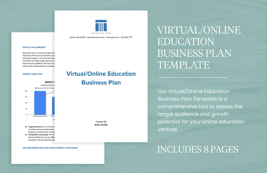 Virtual/Online Education Business Plan Template