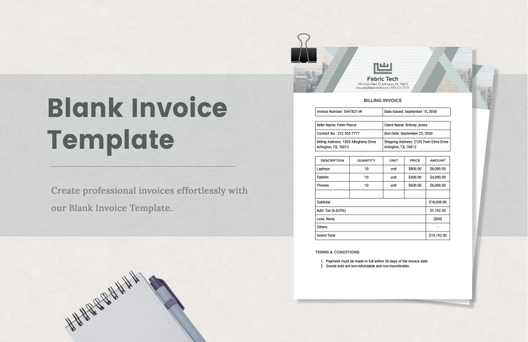 Blank Invoice Template