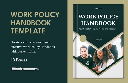 Work Policy Handbook Template