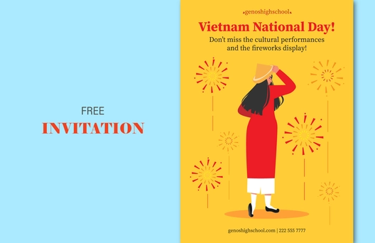 Vietnam National Day  Invitation