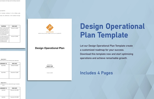 Design Operational Plan Template