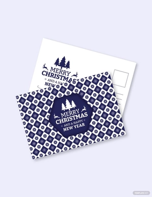 Creative Christmas Postcard Template