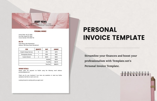 Personal Invoice Template Personal Invoice Template