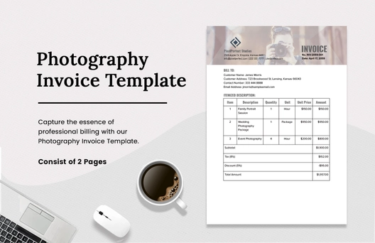 Photography Invoice Template Photography Invoice Template