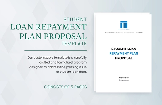 Student Loan Repayment Plan Proposal Template