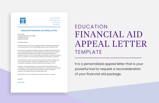 Education Financial Aid Appeal Letter Template