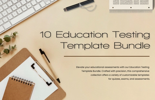 10  Education Testing Template Bundle