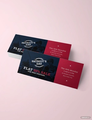 Patriot's Day Voucher Template