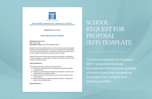 School Request for Proposal (RFP) Template