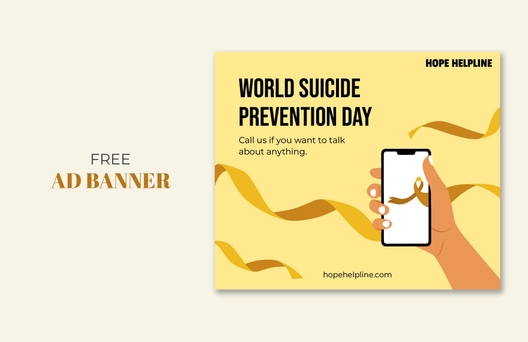 World Suicide Prevention Day Ad Banner