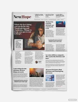 Religious Newspaper Template Religious Newspaper Template