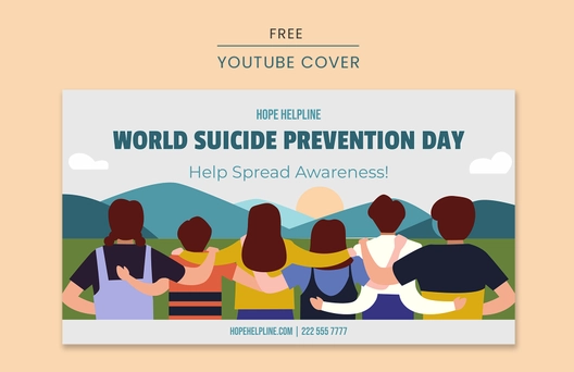 World Suicide Prevention Day Youtube Thumbnail Cover