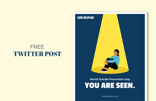 World Suicide Prevention Day Twitter Vertical Post