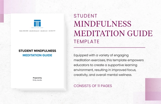 Student Mindfulness Meditation Guide Template