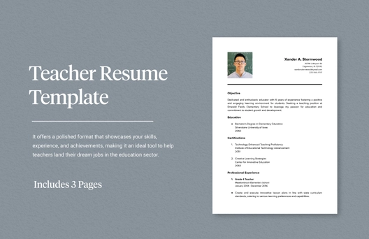 Teacher Resume Template