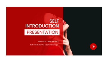 Free Self Introduction Presentation Template to Edit Online