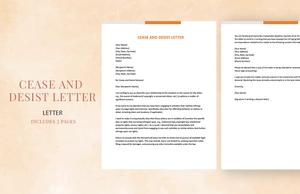 Cease and Desist Letter