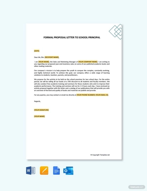 Formal Proposal Letter to School Principal