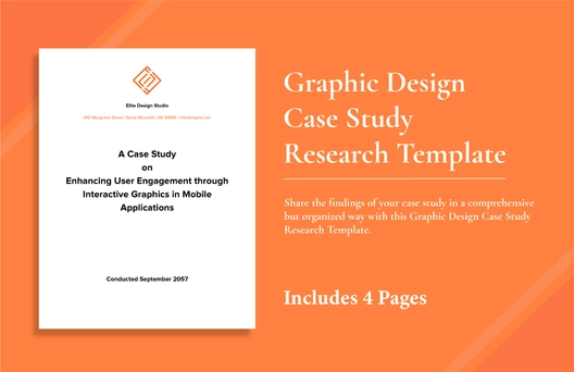Graphic Design Case Study Research Template