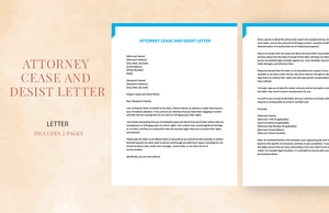 Attorney Cease and Desist Letter