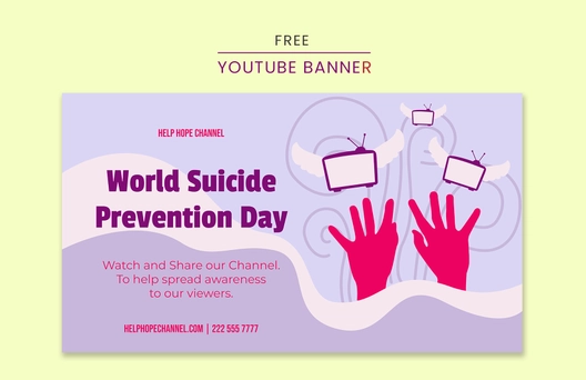 World Suicide Prevention Day Youtube Banner