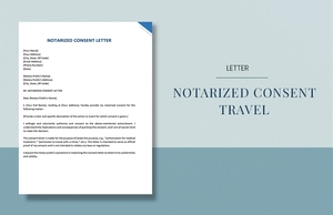Notarized Consent Letter