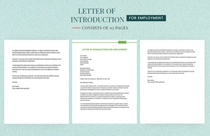 Letter Of Introduction For Employment Letter Of Introduction For Employment