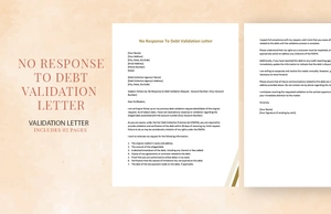 No Response To Debt Validation Letter