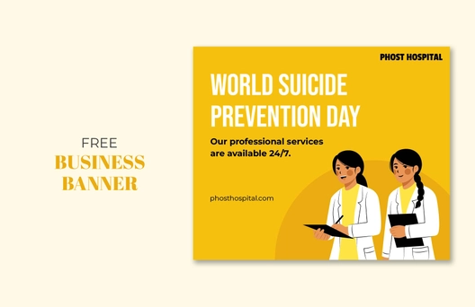 World Suicide Prevention Day Business Banner