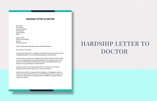 Hardship Letter To Doctor