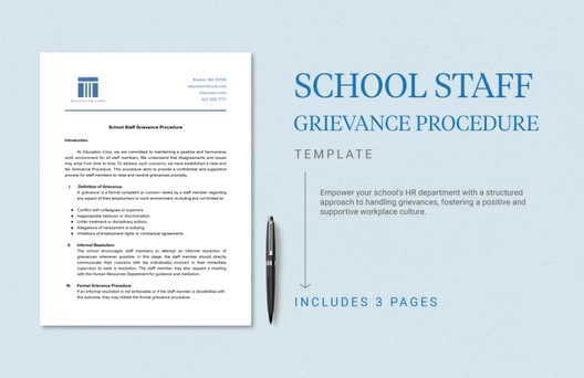 School Staff Grievance Procedure Template