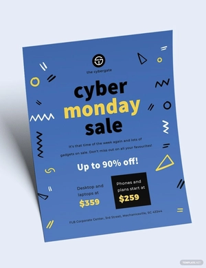 Cyber Monday Sales Flyer Template