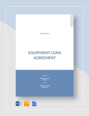 Equipment Loan Agreement Template