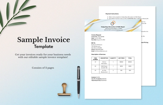 Sample Invoice Template