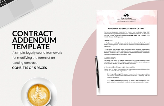 Contract Addendum Template