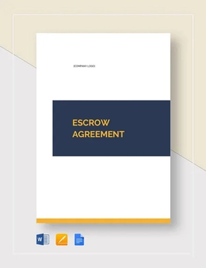 Escrow Agreement Template Escrow Agreement Template