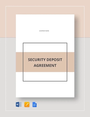 Deposit Agreement Template Deposit Agreement Template