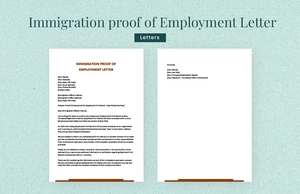 Immigration proof of employment letter Immigration proof of employment letter