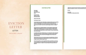 Eviction letter