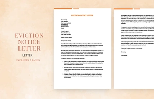Eviction notice letter