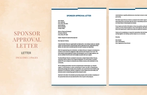Sponsor approval letter