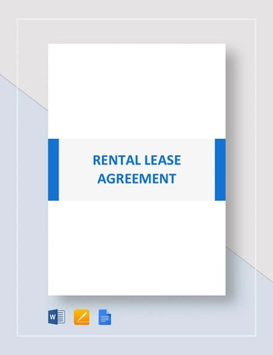 Rental Lease Agreement Template