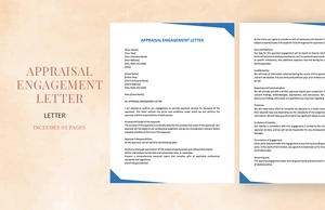 Appraisal Engagement Letter Appraisal Engagement Letter