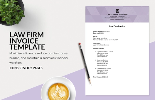 Law Firm Invoice Template